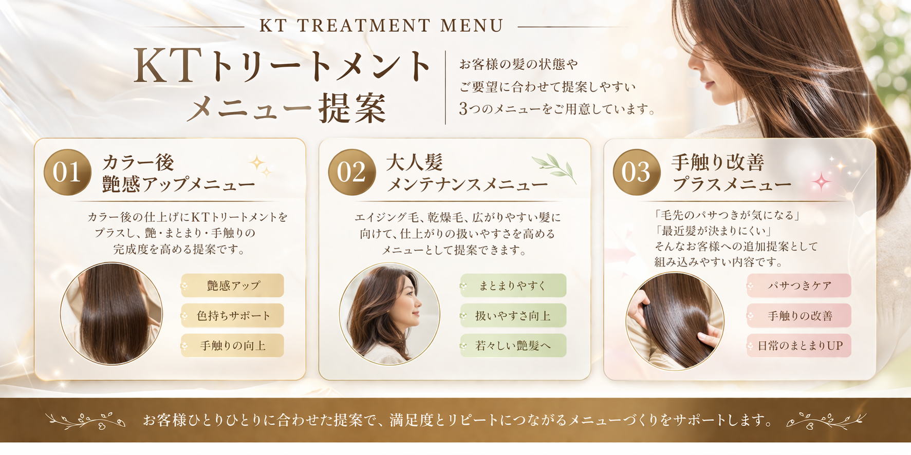 KTトリートメント メニュー提案
